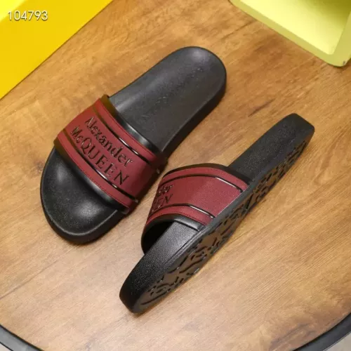 Replica Alexander McQueen Slippers For Men #1320650 $68.00 USD for Wholesale