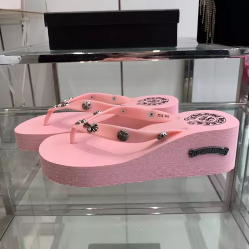 Wholesale Chrome Hearts Slippers For Women #1320689 $64.00 USD, Wholesale Quality Replica Chrome Hearts Slippers
