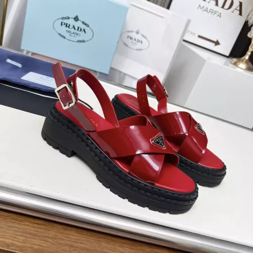 Replica Prada Sandal For Women #1320709 $82.00 USD for Wholesale