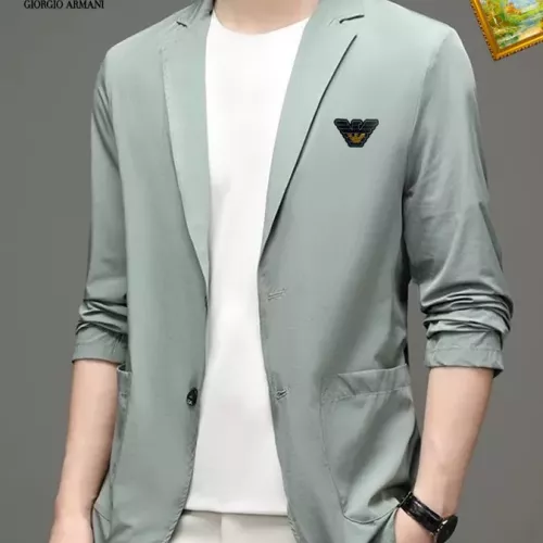 Wholesale Armani Jackets Long Sleeved For Men #1321106 $52.00 USD, Wholesale Quality Replica Armani Jackets