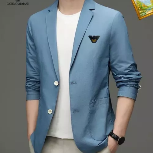 Wholesale Armani Jackets Long Sleeved For Men #1321107 $52.00 USD, Wholesale Quality Replica Armani Jackets