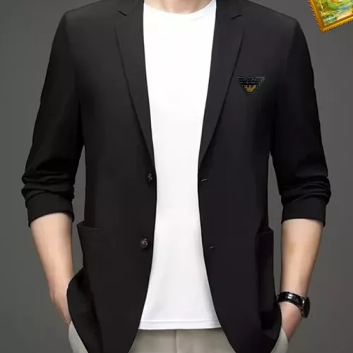 Wholesale Armani Jackets Long Sleeved For Men #1321108 $52.00 USD, Wholesale Quality Replica Armani Jackets