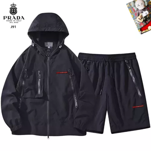 Wholesale Prada Tracksuits Long Sleeved For Men #1321185 $60.00 USD, Wholesale Quality Replica Prada Tracksuits