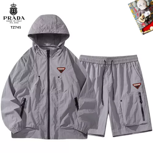 Wholesale Prada Tracksuits Long Sleeved For Men #1321213 $60.00 USD, Wholesale Quality Replica Prada Tracksuits