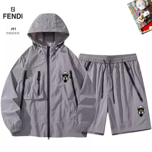 Wholesale Fendi Tracksuits Long Sleeved For Men #1321240 $60.00 USD, Wholesale Quality Replica Fendi Tracksuits