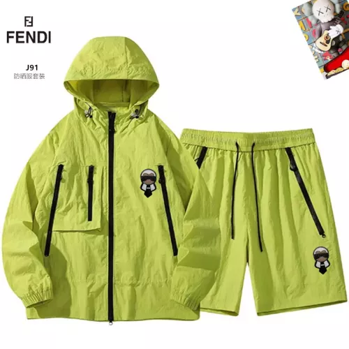Wholesale Fendi Tracksuits Long Sleeved For Men #1321241 $60.00 USD, Wholesale Quality Replica Fendi Tracksuits