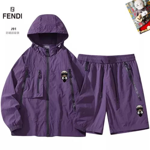 Wholesale Fendi Tracksuits Long Sleeved For Men #1321242 $60.00 USD, Wholesale Quality Replica Fendi Tracksuits