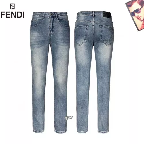 Replica Fendi Jeans For Men #1321274 $42.00 USD for Wholesale