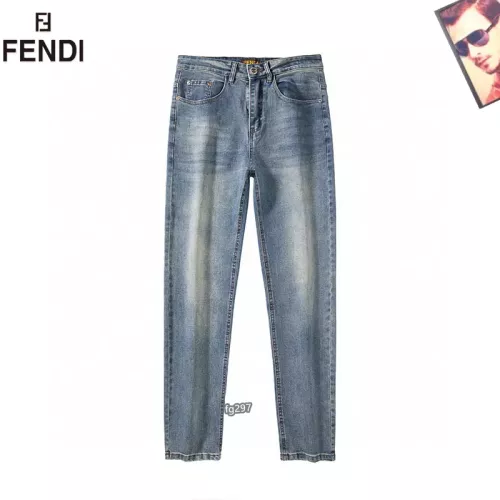 Replica Fendi Jeans For Men #1321274 $42.00 USD for Wholesale