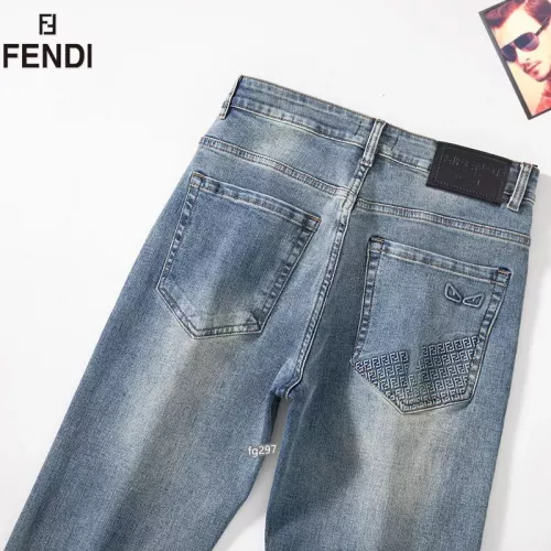 Replica Fendi Jeans For Men #1321274 $42.00 USD for Wholesale