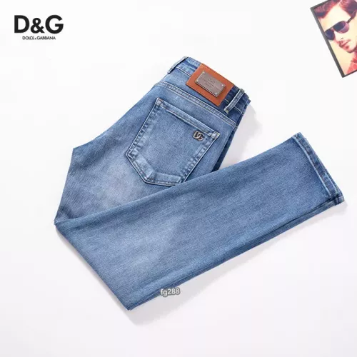 Wholesale Dolce &amp; Gabbana D&amp;G Jeans For Men #1321294 $42.00 USD, Wholesale Quality Replica Dolce &amp; Gabbana D&amp;G Jeans