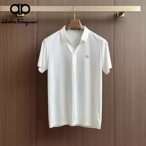 Wholesale Salvatore Ferragamo Shirts Short Sleeved For Men #1321379 $52.00 USD, Wholesale Quality Replica Salvatore Ferragamo Shirts