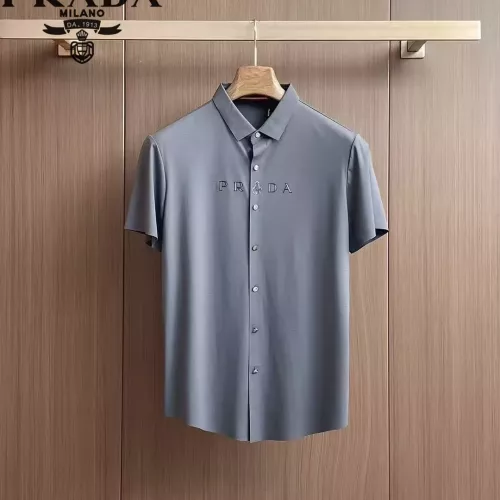 Wholesale Prada Shirts Short Sleeved For Men #1321390 $52.00 USD, Wholesale Quality Replica Prada Shirts