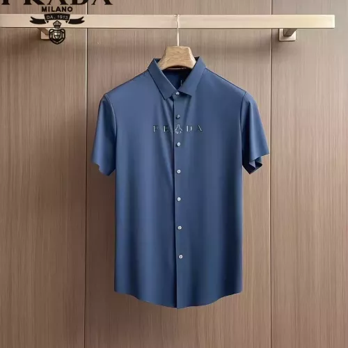 Wholesale Prada Shirts Short Sleeved For Men #1321391 $52.00 USD, Wholesale Quality Replica Prada Shirts