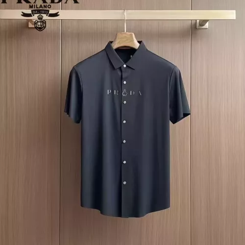 Wholesale Prada Shirts Short Sleeved For Men #1321392 $52.00 USD, Wholesale Quality Replica Prada Shirts