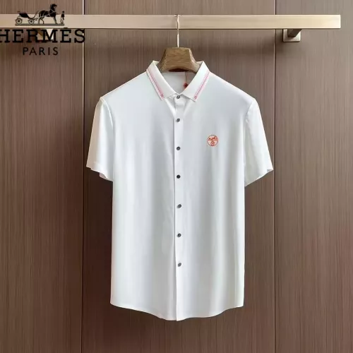 Wholesale Hermes Shirts Short Sleeved For Men #1321395 $52.00 USD, Wholesale Quality Replica Hermes Shirts
