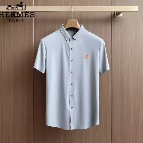 Wholesale Hermes Shirts Short Sleeved For Men #1321396 $52.00 USD, Wholesale Quality Replica Hermes Shirts