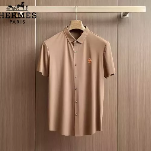 Wholesale Hermes Shirts Short Sleeved For Men #1321397 $52.00 USD, Wholesale Quality Replica Hermes Shirts