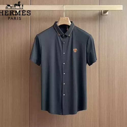 Wholesale Hermes Shirts Short Sleeved For Men #1321398 $52.00 USD, Wholesale Quality Replica Hermes Shirts