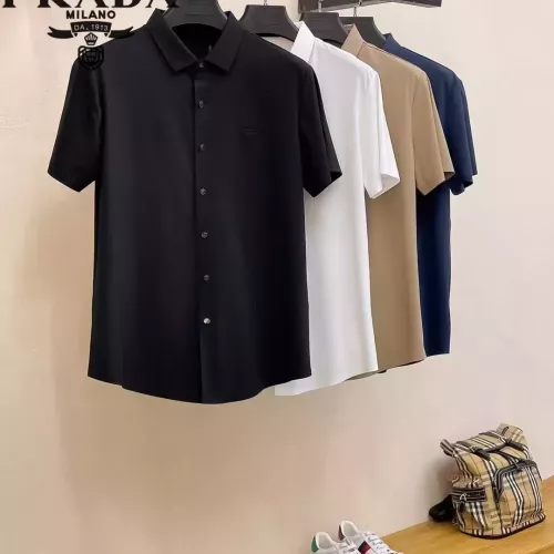 Replica Prada Shirts Short Sleeved For Men #1321400 $52.00 USD for Wholesale