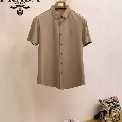 Wholesale Prada Shirts Short Sleeved For Men #1321401 $52.00 USD, Wholesale Quality Replica Prada Shirts