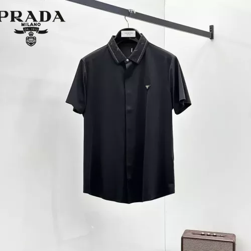 Wholesale Prada Shirts Short Sleeved For Men #1321416 $52.00 USD, Wholesale Quality Replica Prada Shirts