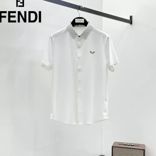 Wholesale Fendi Shirts Short Sleeved For Men #1321418 $52.00 USD, Wholesale Quality Replica Fendi Shirts