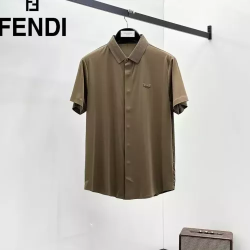 Wholesale Fendi Shirts Short Sleeved For Men #1321421 $52.00 USD, Wholesale Quality Replica Fendi Shirts