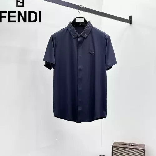 Wholesale Fendi Shirts Short Sleeved For Men #1321422 $52.00 USD, Wholesale Quality Replica Fendi Shirts