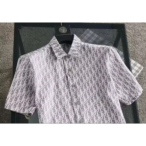 Replica Christian Dior Shirts Short Sleeved For Men #1321458 $36.00 USD for Wholesale