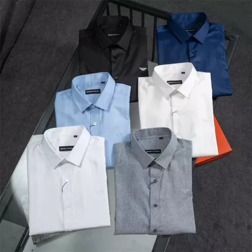 Replica Armani Shirts Long Sleeved For Men #1321465 $40.00 USD for Wholesale
