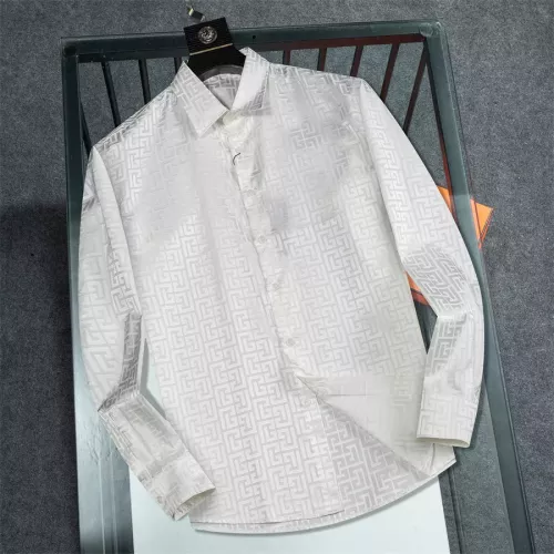 Wholesale Balmain Shirts Long Sleeved For Men #1321476 $48.00 USD, Wholesale Quality Replica Balmain Shirts