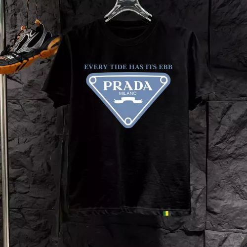 Wholesale Prada T-Shirts Short Sleeved For Men #1321589 $40.00 USD, Wholesale Quality Replica Prada T-Shirts