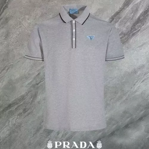 Wholesale Prada T-Shirts Short Sleeved For Men #1321656 $45.00 USD, Wholesale Quality Replica Prada T-Shirts