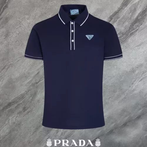 Wholesale Prada T-Shirts Short Sleeved For Men #1321657 $45.00 USD, Wholesale Quality Replica Prada T-Shirts