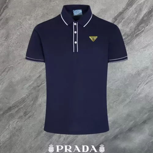 Wholesale Prada T-Shirts Short Sleeved For Men #1321660 $45.00 USD, Wholesale Quality Replica Prada T-Shirts