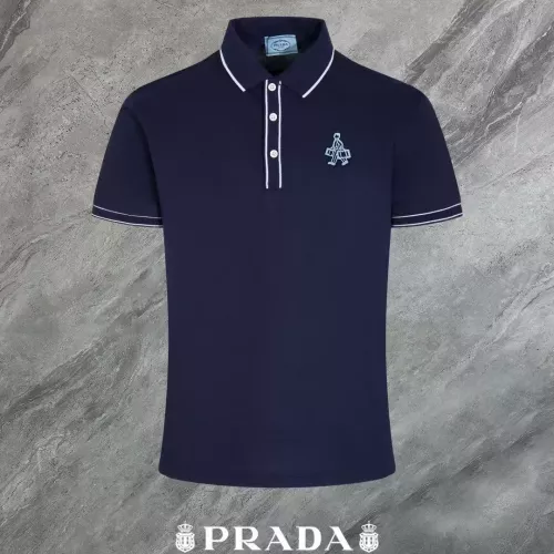 Wholesale Prada T-Shirts Short Sleeved For Men #1321664 $45.00 USD, Wholesale Quality Replica Prada T-Shirts