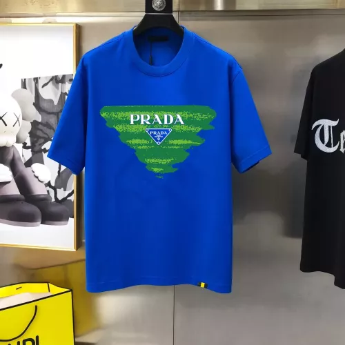Wholesale Prada T-Shirts Short Sleeved For Men #1321843 $40.00 USD, Wholesale Quality Replica Prada T-Shirts