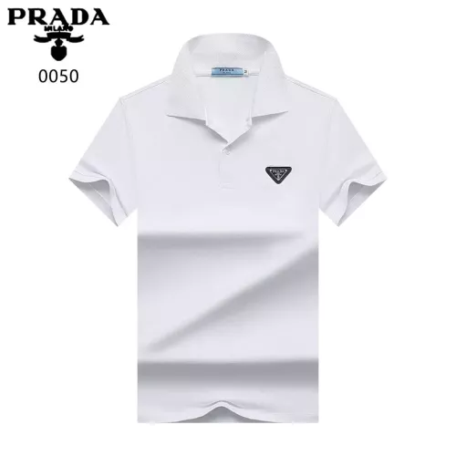 Wholesale Prada T-Shirts Short Sleeved For Men #1321905 $32.00 USD, Wholesale Quality Replica Prada T-Shirts
