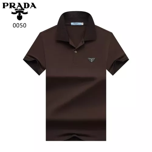 Wholesale Prada T-Shirts Short Sleeved For Men #1321907 $32.00 USD, Wholesale Quality Replica Prada T-Shirts