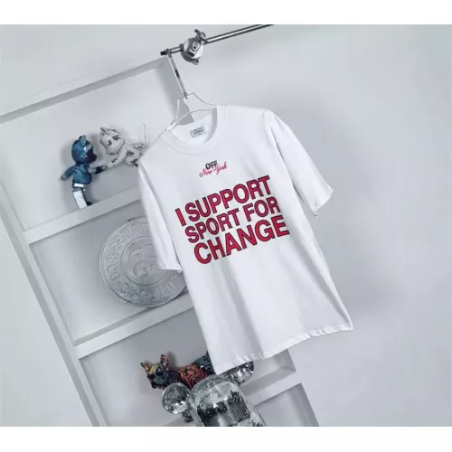Wholesale Off-White T-Shirts Short Sleeved For Unisex #1322067 $32.00 USD, Wholesale Quality Replica Off-White T-Shirts