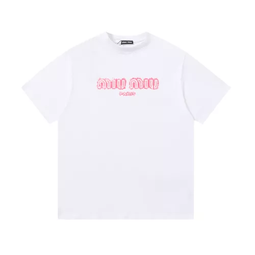 Wholesale MIU MIU T-Shirts Short Sleeved For Unisex #1322500 $32.00 USD, Wholesale Quality Replica MIU MIU T-Shirts