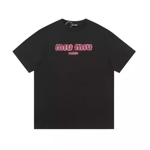 Wholesale MIU MIU T-Shirts Short Sleeved For Unisex #1322501 $32.00 USD, Wholesale Quality Replica MIU MIU T-Shirts