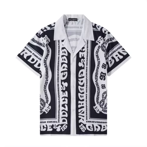 Wholesale Dolce &amp; Gabbana D&amp;G Shirts Short Sleeved For Men #1322748 $32.00 USD, Wholesale Quality Replica Dolce &amp; Gabbana D&amp;G Shirts