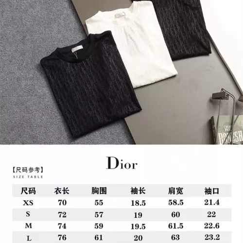 Replica Christian Dior T-Shirts Short Sleeved For Unisex #1323243 $39.00 USD for Wholesale