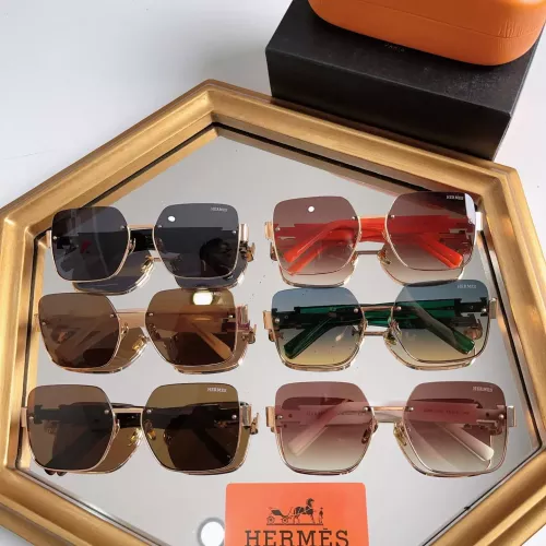 Replica Hermes AAA Quality Sunglasses #1323552 $60.00 USD for Wholesale