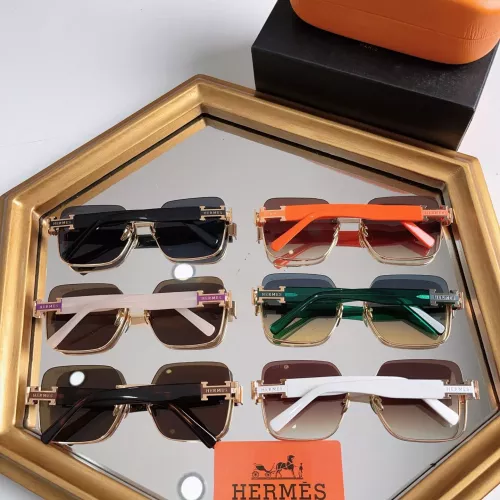 Replica Hermes AAA Quality Sunglasses #1323552 $60.00 USD for Wholesale