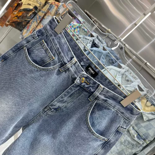 Replica Fendi Jeans For Men #1323557 $64.00 USD for Wholesale