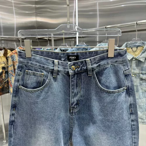 Replica Fendi Jeans For Men #1323557 $64.00 USD for Wholesale