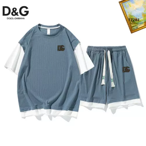 Wholesale Dolce &amp; Gabbana D&amp;G Tracksuits Short Sleeved For Men #1323652 $48.00 USD, Wholesale Quality Replica Dolce &amp; Gabbana D&amp;G Tracksuits